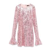 Roze Pailletten Jurk Rotate Birger Christensen , Pink , Dames