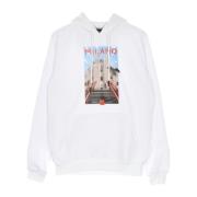 Witte Milano Hoodie Sweatshirt met Lange Mouwen Dolly Noire , White , ...