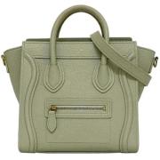 Pre-owned Leather celine-bags Celine Vintage , Green , Dames