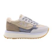 Stijlvolle damessneakers Sun68 , Beige , Dames