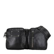 Pre-owned Leather shoulder-bags Gucci Vintage , Black , Dames