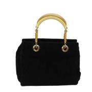 Pre-owned Suede handbags Fendi Vintage , Black , Dames