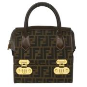 Pre-owned Canvas handbags Fendi Vintage , Brown , Dames