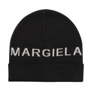 Zwarte wollen baret voor vrouwen en meisjes Maison Margiela , Black , ...