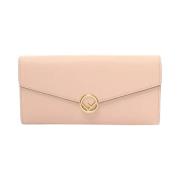 Pre-owned Leather wallets Fendi Vintage , Pink , Dames