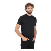 Zwart T-shirt met logoband Dsquared2 , Black , Heren