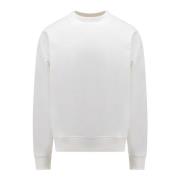 Witte Katoenen Sweatshirt Ss23 Diesel , White , Heren