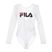 Heldere witte bodysuit voor vrouwen Fila , White , Dames