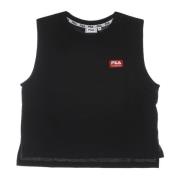 Zwarte Beauty Cropped Boxy Tank Top Fila , Black , Dames