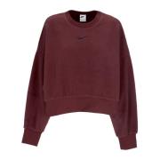 Pluche Mod Crop Crewneck Sweatshirt Nike , Red , Dames