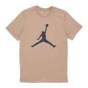 Jumpman Crew T-shirt British Khaki/Zwart Jordan , Beige , Heren