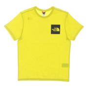 Zuur Gele Korte Mouw Tee The North Face , Yellow , Heren