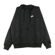 Zwarte Windbreaker Jas voor Mannen Nike , Black , Heren