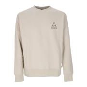 Zand Heren Crewneck Sweatshirt HUF , Beige , Heren