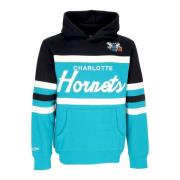 NBA Head Coach Hoodie Charlotte Hornets Mitchell & Ness , Blue , Heren