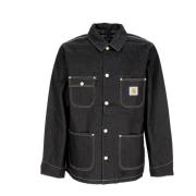 Zwarte Denim Chore Coat Jas Carhartt Wip , Black , Heren