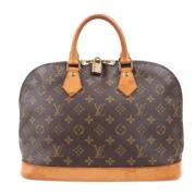 Pre-owned Leather handbags Louis Vuitton Vintage , Brown , Dames