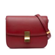 Pre-owned Leather crossbody-bags Celine Vintage , Red , Dames