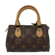 Pre-owned Canvas louis-vuitton-bags Louis Vuitton Vintage , Brown , Da...