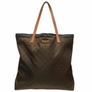 Pre-owned Canvas totes Gucci Vintage , Brown , Dames