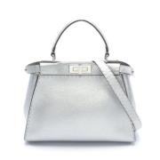 Pre-owned Leather fendi-bags Fendi Vintage , Gray , Dames