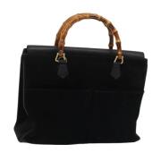 Pre-owned Suede handbags Gucci Vintage , Black , Dames