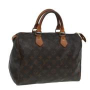 Pre-owned Canvas handbags Louis Vuitton Vintage , Brown , Dames