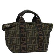 Pre-owned Canvas handbags Fendi Vintage , Brown , Dames