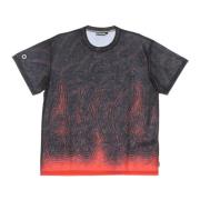 Abyss Heren All Over Print T-shirt Octopus , Gray , Heren