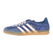 Blauwe Gazelle Indoor Sneakers Vrouwen Adidas Originals , Blue , Dames