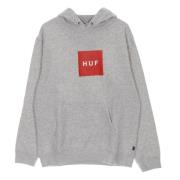 Logo Heren Hoodie Athletic Heather HUF , Gray , Heren