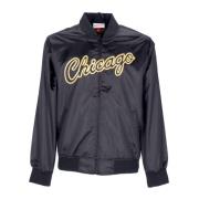 Chicago Bulls NBA Satijnen Jas Mitchell & Ness , Black , Heren