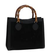 Pre-owned Suede gucci-bags Gucci Vintage , Black , Dames