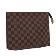 Pre-owned Canvas pouches Louis Vuitton Vintage , Brown , Dames