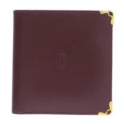 Pre-owned Fabric wallets Cartier Vintage , Brown , Dames