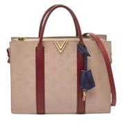 Pre-owned Leather totes Louis Vuitton Vintage , Red , Dames