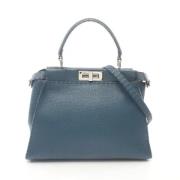 Pre-owned Leather fendi-bags Fendi Vintage , Blue , Dames