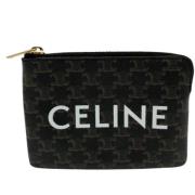 Pre-owned Fabric wallets Celine Vintage , Black , Dames