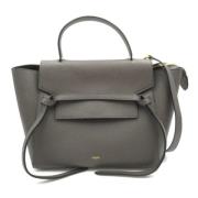 Pre-owned Leather celine-bags Celine Vintage , Gray , Dames