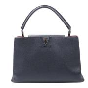 Pre-owned Leather handbags Louis Vuitton Vintage , Blue , Dames