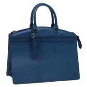 Pre-owned Leather handbags Louis Vuitton Vintage , Blue , Dames