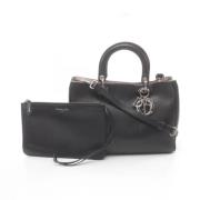 Pre-owned Leather handbags Dior Vintage , Black , Dames