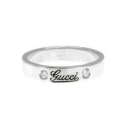 Pre-owned White Gold rings Gucci Vintage , Gray , Dames