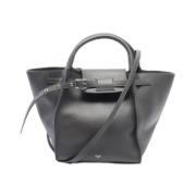 Pre-owned Leather celine-bags Celine Vintage , Gray , Dames