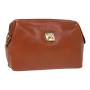 Pre-owned Leather pouches Celine Vintage , Brown , Dames