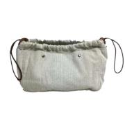 Pre-owned Fabric pouches Hermès Vintage , Gray , Dames