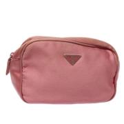 Pre-owned Canvas clutches Prada Vintage , Pink , Dames