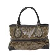 Pre-owned Canvas handbags Gucci Vintage , Beige , Dames