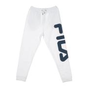 Klassieke Fleece Trainingsbroek in Bright White Fila , White , Heren