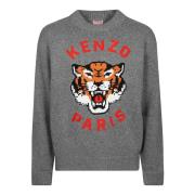 Lucky Tiger Sweater Kenzo , Gray , Heren